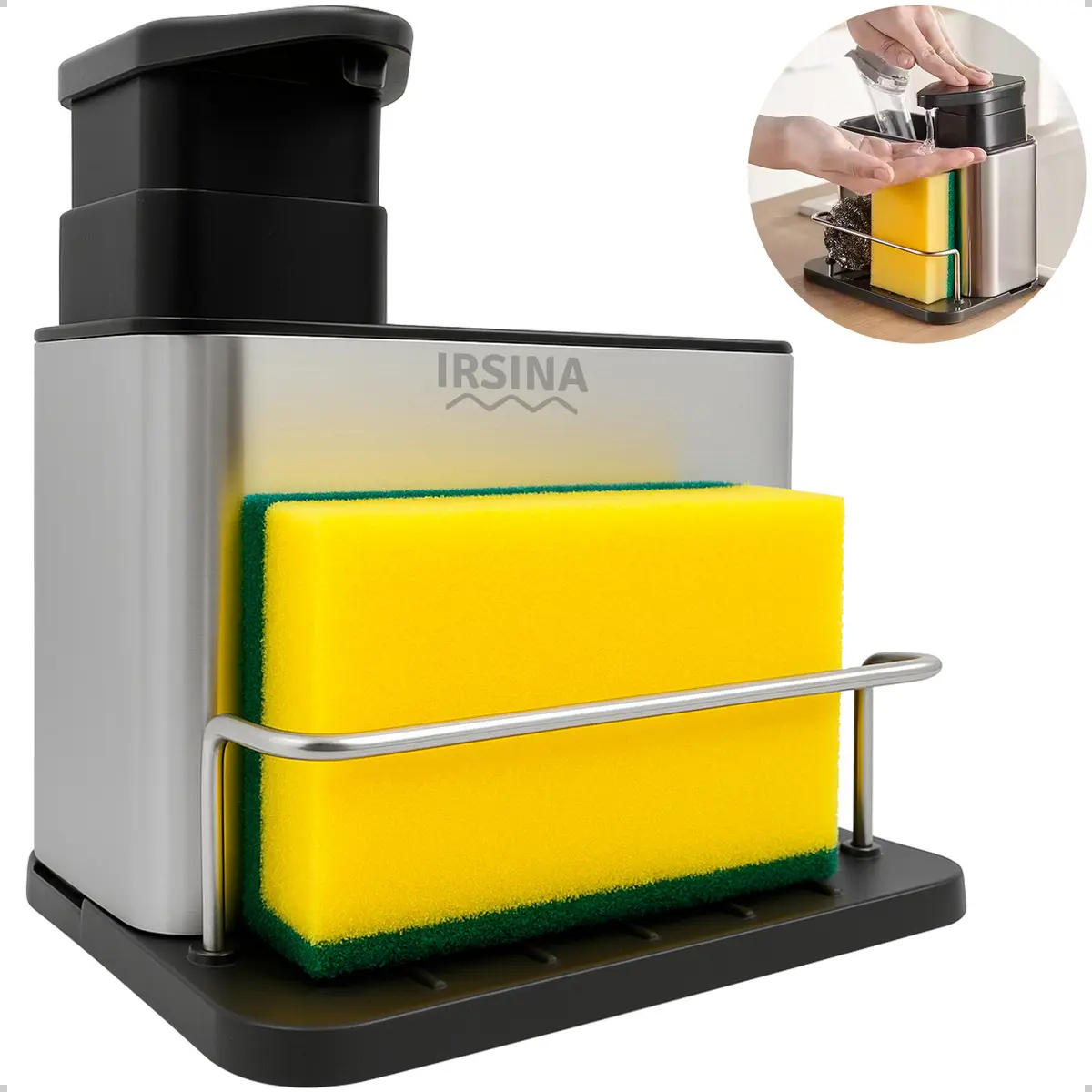 Organizador de Pia 3 em 1 Inox